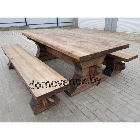 Комплект «Huge» 3 предмета - массивная садовая мебель