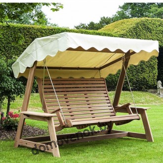 Качели садовые деревянные «Комета» КСД-12