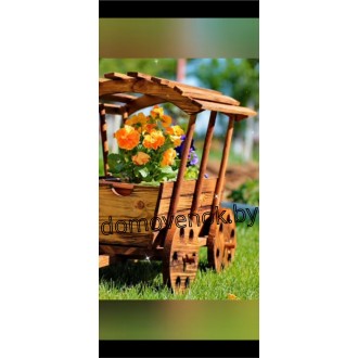 Садовая цветочница «Телега–Чудо» СЦ-7