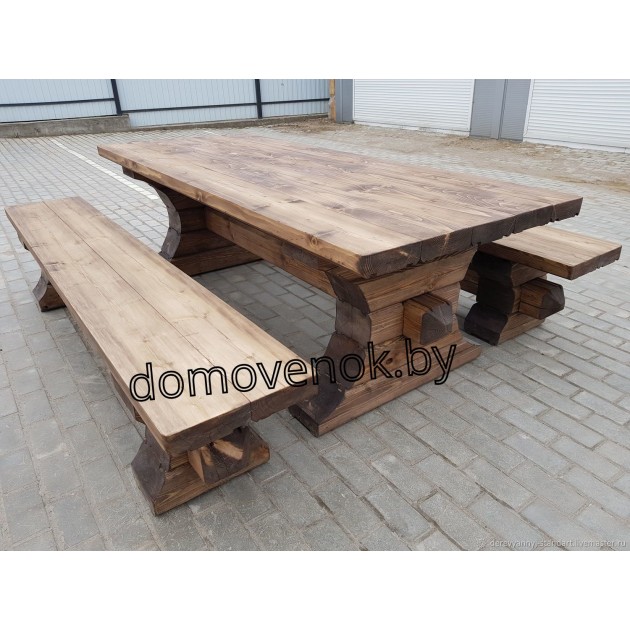 Комплект «Huge» 3 предмета - массивная садовая мебель