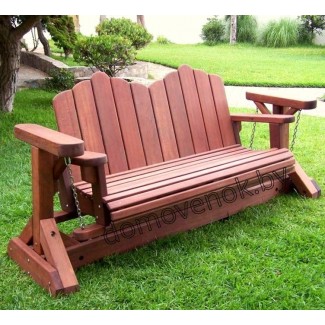 Качели садовые деревянные «Бермуг» КСДБ-3